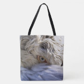 Das Auge eines Pelikanen Tasche (Vorderseite)