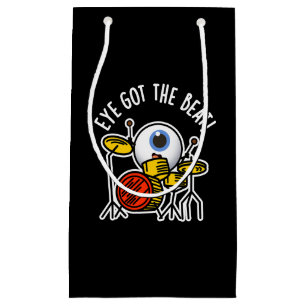 Das Auge Got den Beat Funny Drummer Pun Dark BG Kleine Geschenktüte