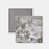 Das Auge Gottes beobachtet die Ernte, Abbildung Magnet (Vorderseite/Rückseite)