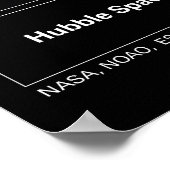 "Das Auge Gottes" Helix Nebula Hubble Teleskop Poster (Ecke)