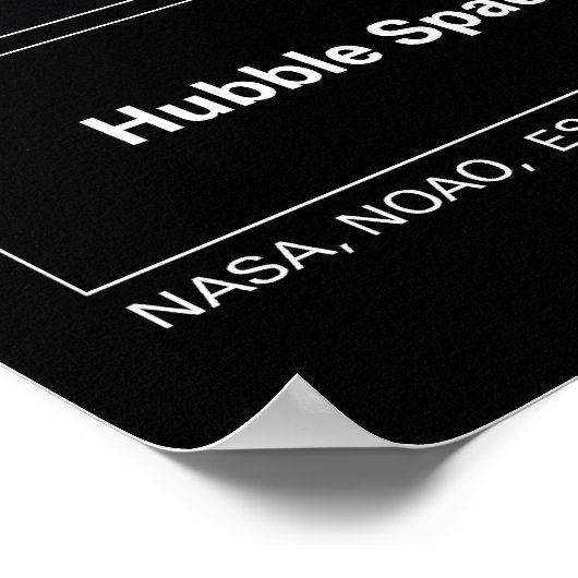 "Das Auge Gottes" Helix Nebula Hubble Teleskop Poster (Ecke)