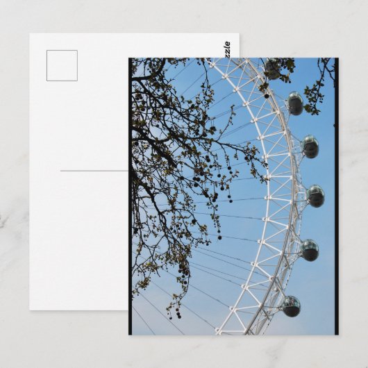 Das Auge im Herbst Postkarte (Vorne/Hinten)