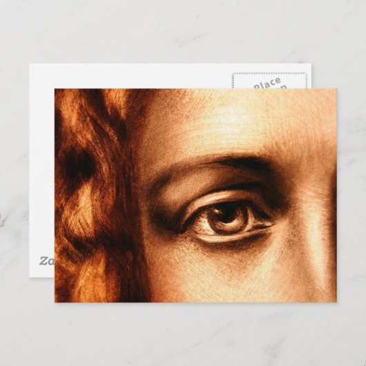 Das Auge Jesu Christi lieben Postkarte (Vorne/Hinten)