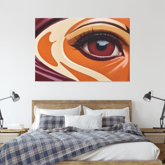 Das Auge Leinwanddruck (Insitu (Schlafzimmer))