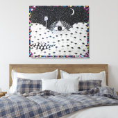 Das Auge - Leinwanddruck (Insitu (Schlafzimmer))