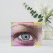 Das Auge Postkarte (Stehend Vorderseite)