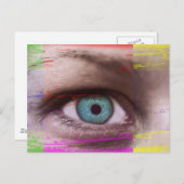 Das Auge Postkarte (Vorne/Hinten)