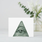 Das Auge Postkarte (Stehend Vorderseite)
