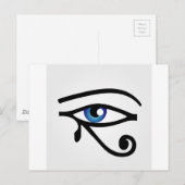 Das Auge von Horus Postkarte (Vorne/Hinten)