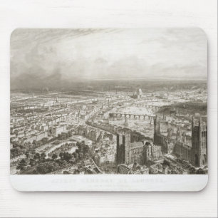 Das Augen-Ansicht des Vogels von London von Mousepad