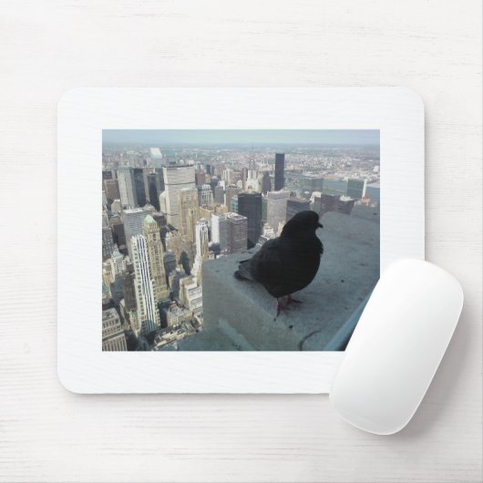 Das Augen-Ansicht des Vogels von New York Mousepad (Mit Mouse)