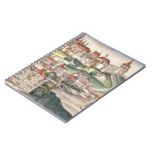 Das Augen-Ansicht des Vogels von Prag vom Nürnberg Notizblock (Linke Seite)