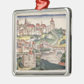 Das Augen-Ansicht des Vogels von Prag vom Nürnberg Ornament Aus Metall (Links)