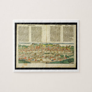 Das Augen-Ansicht des Vogels von Ratisbon, vom Puzzle