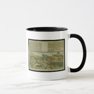 Das Augen-Ansicht des Vogels von Salzburg vom Tasse