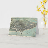 Das Augen-Ansicht-Karte des Vogels von Corpus Karte (Gelbe Blume)