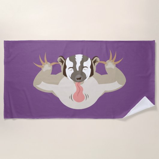 Das Ausblasen Badger_Big Attitude_Behalt weg Strandtuch (Vorderseite)