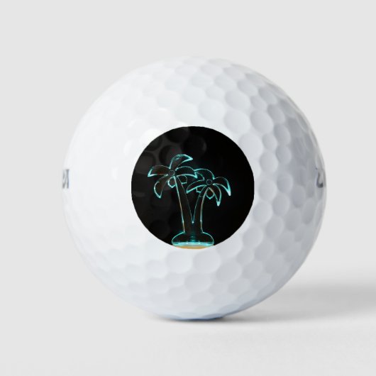 Das Aussehen der Neon, die tropische Palmen hinauf Golfball (Vorderseite)