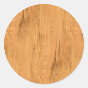 Das Aussehen von Ahornholz-Körner-Textur Runder Aufkleber