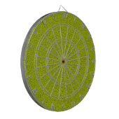 Das Aussehen von Snugly Chartreuse Green Suede Dartscheibe (Vorderseite Links)