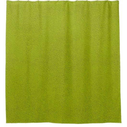 Das Aussehen von Snugly Chartreuse Green Suede Duschvorhang (Vorderseite)