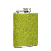 Das Aussehen von Snugly Chartreuse Green Suede Flachmann (Rechts)