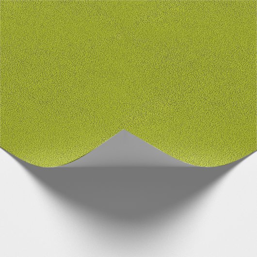 Das Aussehen von Snugly Chartreuse Green Suede Geschenkpapier (Ecke)