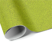 Das Aussehen von Snugly Chartreuse Green Suede Geschenkpapier (Rolleneckpunkt)