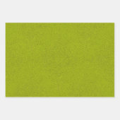 Das Aussehen von Snugly Chartreuse Green Suede Geschenkpapier Set (Vorderseite 3)