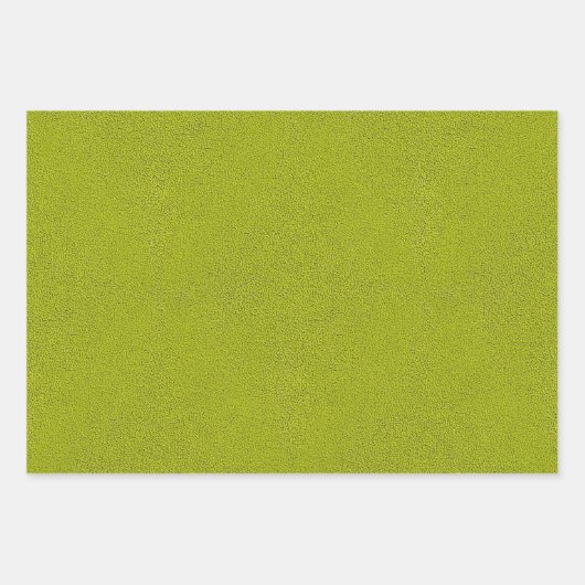 Das Aussehen von Snugly Chartreuse Green Suede Geschenkpapier Set (Vorderseite 3)