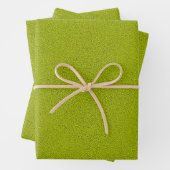 Das Aussehen von Snugly Chartreuse Green Suede Geschenkpapier Set (Beispiel)