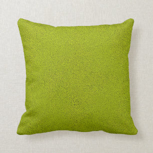 Das Aussehen von Snugly Chartreuse Green Suede Kissen