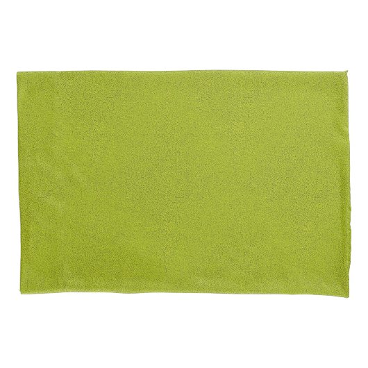 Das Aussehen von Snugly Chartreuse Green Suede Kissenbezug (Vorderseite)