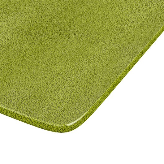 Das Aussehen von Snugly Chartreuse Green Suede Schneidebrett (Ecke)