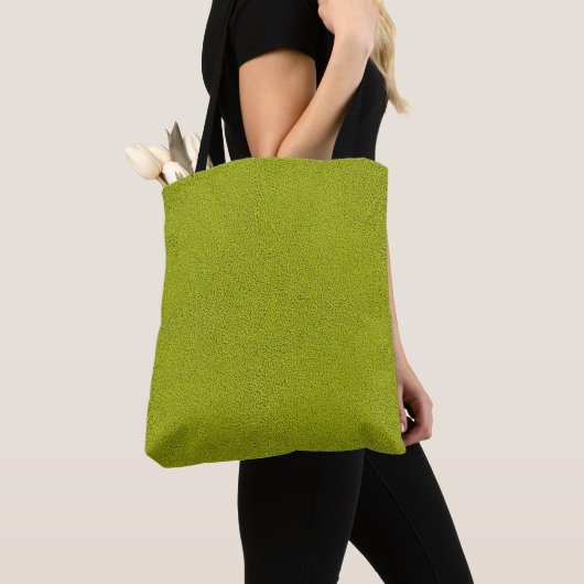 Das Aussehen von Snugly Chartreuse Green Suede Tasche (Von Nahem)