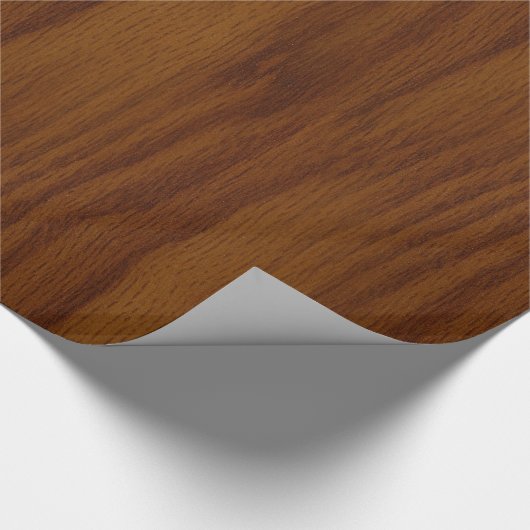 Das Aussehen wärmer Eichenholz-Körner-Textur Geschenkpapier (Ecke)