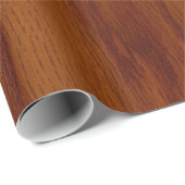 Das Aussehen wärmer Eichenholz-Körner-Textur Geschenkpapier (Rolleneckpunkt)