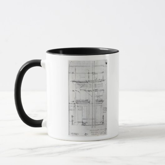 Das Äußere von Issacs Haus, das gemalt wird Tasse (Links)
