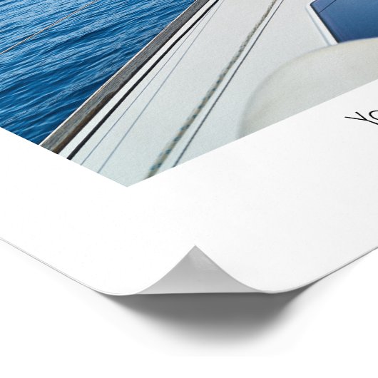 Das Aussteigen aus dem Boot setzt Vertrauen ein. Poster (Ecke)