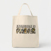 Das Aussterben ist für immer Tragetasche (Vorne)