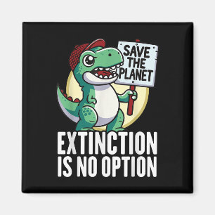 Das Aussterben ist keine Option Dinosaurier Umwelt Magnet