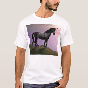 Das ausweichende schwarze Einhorn T-Shirt