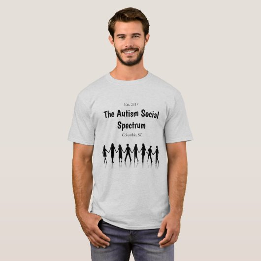 Das Autismus-Sozialspektrum von Kolumbien T-Shirt (Vorne ganz)