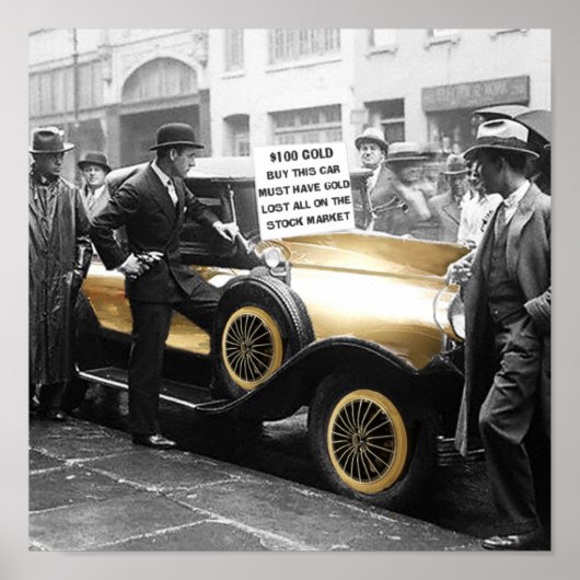 Das Auto der Golddepression Poster (Vorne)