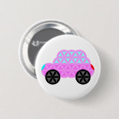 Das Auto des Lebens - Heilige Formen A3.Pink. Button (Vorne & Hinten)