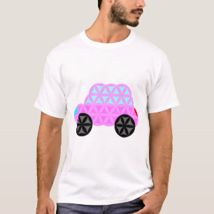 Das Auto des Lebens - Heilige Formen A3.Pink. T-Shirt