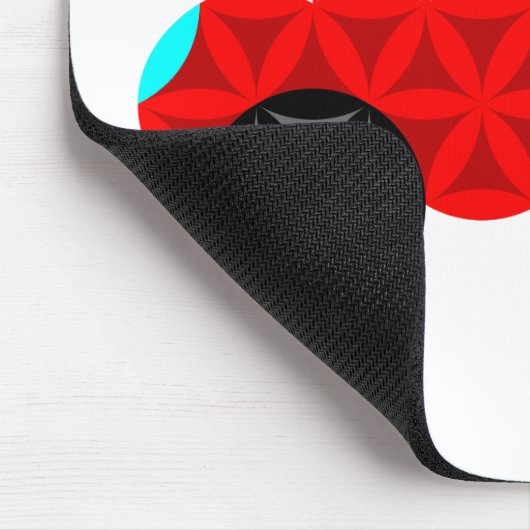 Das Auto des Lebens - Heilige Formen A3, rot. Mousepad (Ecke)