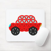 Das Auto des Lebens - Heilige Formen A3, rot. Mousepad (Mit Mouse)