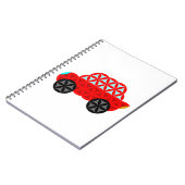 Das Auto des Lebens - Heilige Formen A3, rot. Notizblock (Linke Seite)