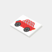 Das Auto des Lebens - Heilige Formen A3, rot. Post-it Klebezettel (angewinkelt)